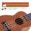 Homcom Ukelele 21 Pulgada Marrón 53 x 17,5 x 6,2cm 4