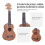 Homcom Ukelele 21 Pulgada Marrón 53 x 17,5 x 6,2cm 5