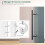 Homcom Puerta Corredera Translúcido 200 x 213 cm 5
