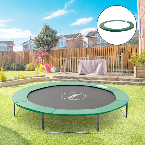 Homcom Cojín Borde para Cama Elástica Verde Ø244 cm 1