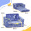 Sillón Infantil Azul 59 x 105 x 30.5 cm 3