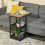 Homcom Mesa Auxiliar Marrón 51 x 33 x 66 cm 2