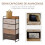 Homcom Cómoda de Tela Multicolor 58 x 29 x 99 cm 6