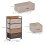 Homcom Cómoda de Tela Multicolor 58 x 29 x 99 cm 3