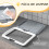 PawHut Inodoro para Perro Gris 63 x 48.5 x 6 cm 5