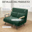 Homcom Sofá Cama Doble Verde 102 x 73 x 81 cm 6