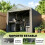 Outsunny Carpa para Herramienta Gris 160 x 218 x 172 cm 6