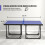 Homcom Mesa de Ping-Pong Azul 182 x 91 x 76 cm 5