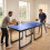 Homcom Mesa de Ping-Pong Azul 182 x 91 x 76 cm 2