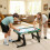 Homcom Mesa de Multijuego Multicolor 118 x 104 x 71 cm 2