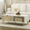 Homcom Mesa de Centro Blanco 106 x 58 x 39.5 cm 2