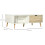 Homcom Mesa de Centro Blanco 106 x 58 x 39.5 cm 3