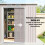 Outsunny Cobertizo de Jardín Gris 213 x 130 x 172 cm 5