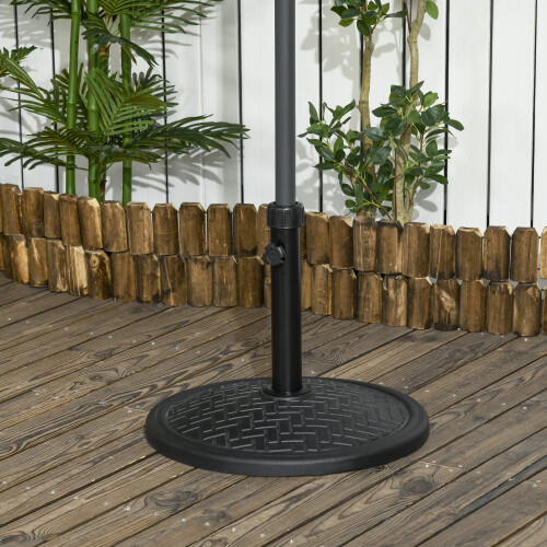 Outsunny Base de Sombrilla Negro 46 x 46 x 34 cm 1