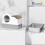 PawHut Arenero para Gato Blanco 60.5 x 40.5 x 45 cm 3