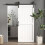 Homcom Puerta Corredera Blanco 91.5 x 3.5 x 213.4 cm 4