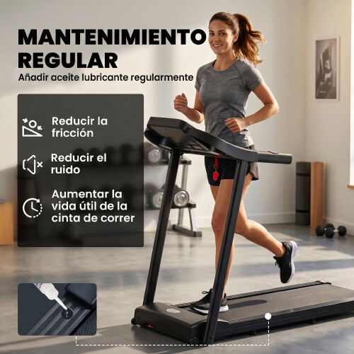 Homcom Cinta de Correr Negro 133 x 60 x 114 cm 2