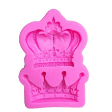 3D Crowns Princess Queen Silicone Mold Fondant Cake Cupcake Decorating Tools Clay Resin Candy Molds Kitchen for Oven Microwave Akeware Garden