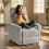 Homcom Sillón Relax Reclinable Gris 73 x 86 x 100 cm 2