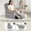 Homcom Sillón Relax Reclinable Gris 73 x 86 x 100 cm 4