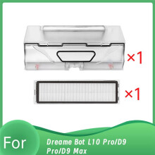 Contenitore per La Polvere con 1 Filtro HEPA di Ricambio per Bot L10 Pro/D9 Pro/D9 Max Aspirapolvere Robot Contenitore per La Polvere con