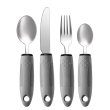 Set di Utensili Adattivi, Utensili Adattivi 4 Pezzi per Tremori Alle Mani, Anziani, Artrite, Utensili per il Parkinson