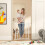 PawHut Barrera de Seguridad Blanco 81 x 3 x 76 cm 2