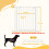 PawHut Barrera de Seguridad Blanco 81 x 3 x 76 cm 3