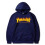 (NavyBlue,M)Suéter Pullover Informal Talla Grande Para Hombres Con Capucha Moda Estampado de Llamas 1