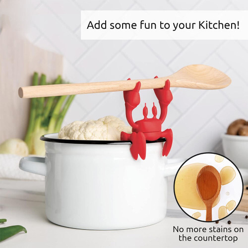 2-in-1 Crab Spoon Holder and Steam Release Rack 1