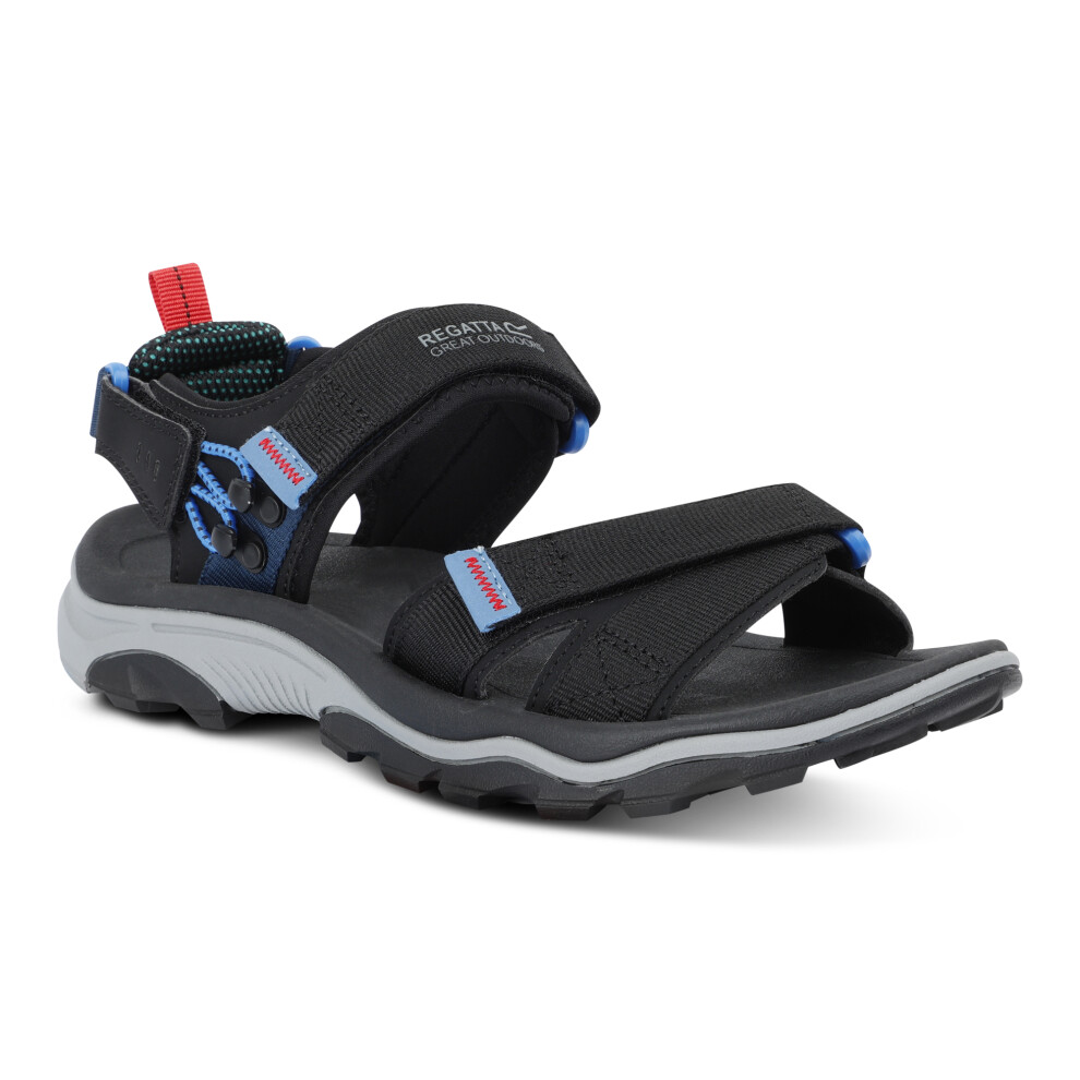 Regatta (Black, 7 (Adults')) Mens Walking Sandals Blaze Sandal Black Coronet Blue Uk Size
