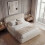Serilya Upholstered King Size Bed Frame Camel 3