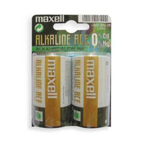 MAXELL battery alkaline LR20 2 pcs.
