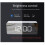 LED Mirror Digital Clock Bedroom Office Travel Electronic Table Clock Desktop Alarm Clock Temperature Function, White 3