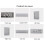 LED Mirror Digital Clock Bedroom Office Travel Electronic Table Clock Desktop Alarm Clock Temperature Function, White 6