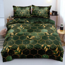 Reversible Duvet Cover Set 155x220 cm and 2 Pillowcases 80 x 80 cm — 3d microfiber bedding, reversible bedding, set 155x220, 80x80 pillowcases