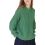 Damen-Pullover Oversize mit Puffärmeln Vintage-Stil Elegant Grün XL — oversize damenpullover, grüner vintage pullover, pullover mit puffärmeln 1