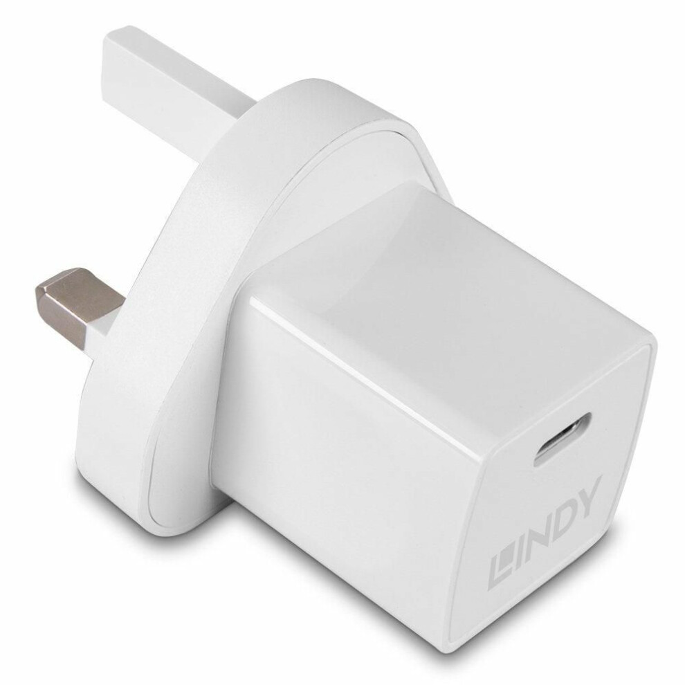 Lindy 20W Usb Type C Gan Charger 4002888734110