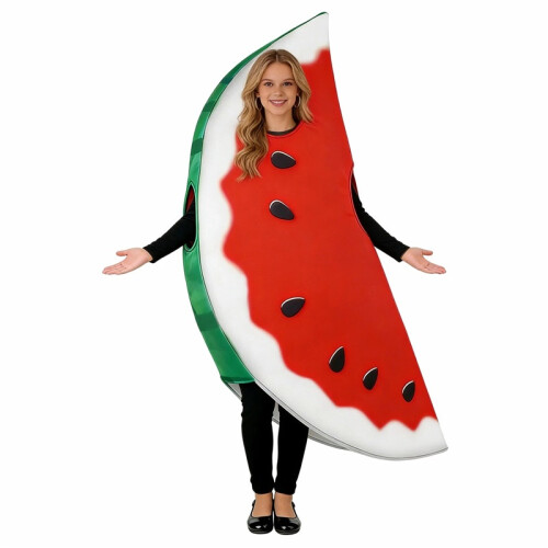 Vuxen vattenmelon skiva rollspel kostym