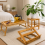 Ensemble de mobilier de chambre en bambou (3 pièces) 1