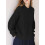Damen-Strickpullover Grob Strick Dick Warm Winter Modisch Stilvoll Schwarz XL — schwarzer damenpullover, strickpullover xl, dicker winterpullover 2