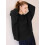 Damen-Strickpullover Grob Strick Dick Warm Winter Modisch Stilvoll Schwarz XL — schwarzer damenpullover, strickpullover xl, dicker winterpullover 3