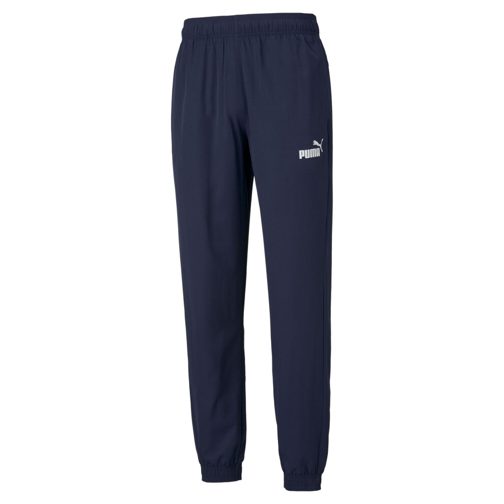 Puma (S, Navy) Mens Woven Jogging Bottoms