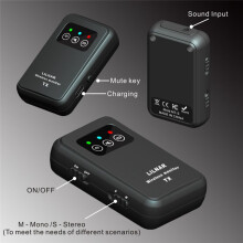 Wireless in Ear Monitor System 2.4G Wireless IEM System Transmitter Receiver Support Stereo Mono Singer Studio