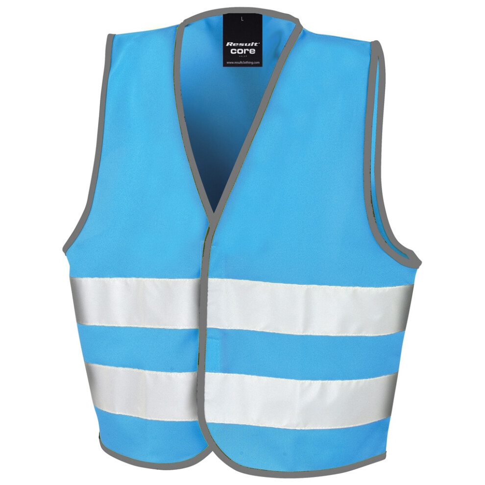 Result (S, Sky Blue) Childrens/Kids Enhanced Hi-Vis Vest