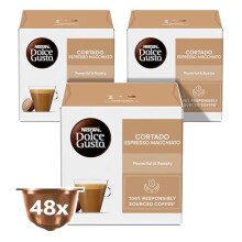 Nescafe Dolce Gusto Espresso Machiato, Cortado Coffee Capsules (48 Capsules, 48 Cups)