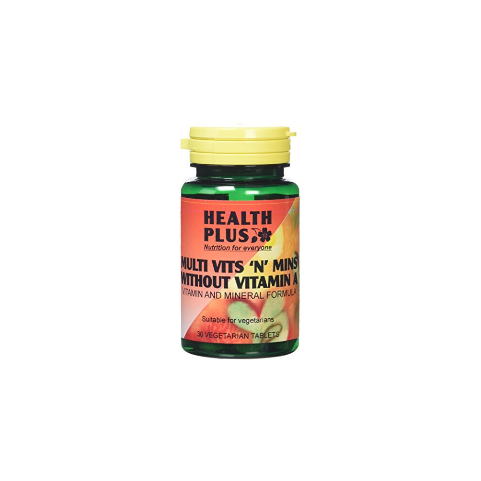 Health Plus Multi Vits 'N' Mins Without Vitamin A One-A-Day Multivitamin Supplement - 30 Tablets