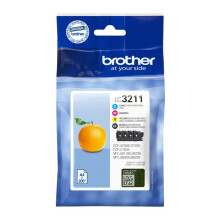 Cartucho de tinta Brother LC3211 - Paquete de 4 - Negro, Amarillo, Cian, Magenta