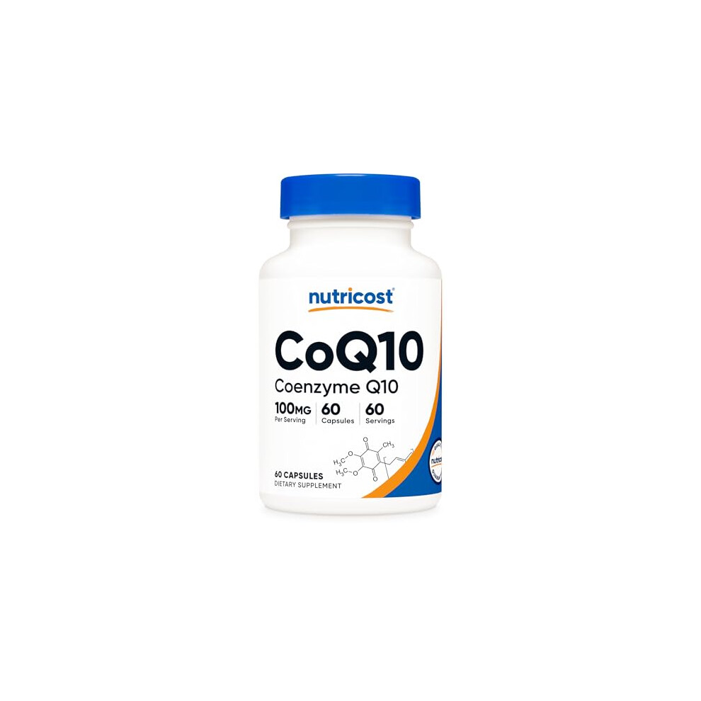 Nutricost Coq10 100Mg, 60 Vegetarian Capsules, 60 Servings - Coenzyme Q10