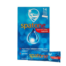 Spatone 100% Natural Iron Supplement (14 Sachets), Daily Convenient Liquid Iron Sachets, Nothing Artificial, Better Absorption than Tablets, Less Side